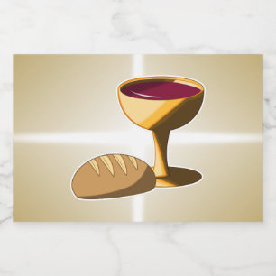 Pão e Páscoa de vinho Passagem Santa Comunhão