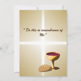 Pão e Vinho A última comuna de Páscoa de jantar