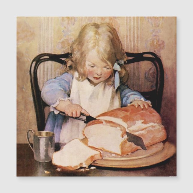 Pão Fresco por Jessie Willcox Smith (Frente)