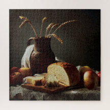 Pão Rústico & Frutas | Quebra-Cabeça de Natureza M