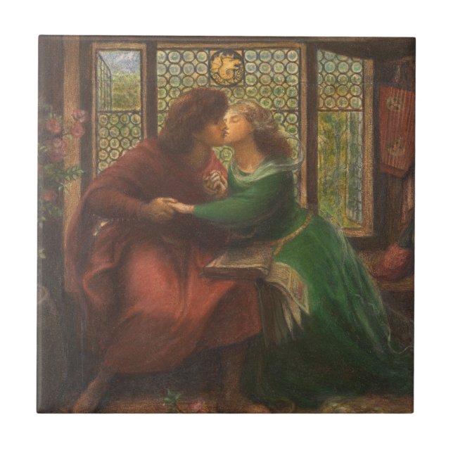 Paolo e Francesca da Rimini (por Rossetti) (Frente)