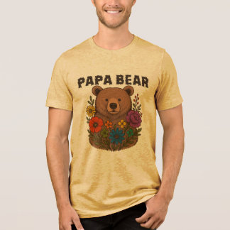 Papa Bear LGBTQ Pride Shirt: Rainbow Flag Dad Gift