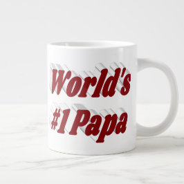 Papá com meio texto burro caneca gigante