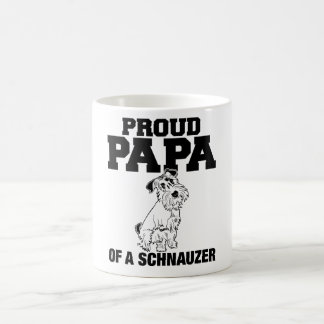 Papá orgulhosa de uma caneca do Schnauzer