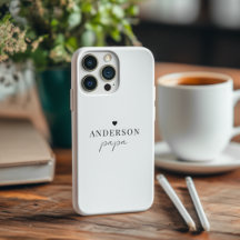 Papa Personalizado | Nome minimalista "Heart Grand