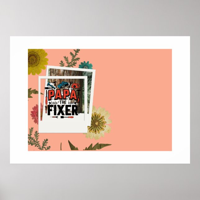 Papa The Fixer Poster - Dia de os pais Handyman Gi (Frente)