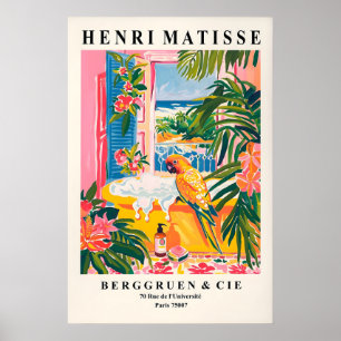 Papagaio na Banheira Arte Impressão Matisse Parede