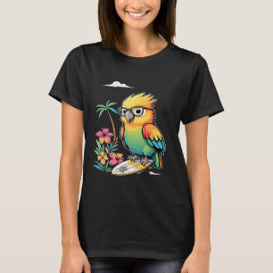 Papagaio Tropical Chill Vibes - Camisa de Praia Su