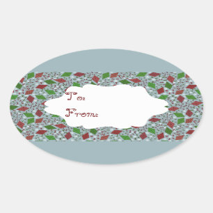 Papagaios de Natal, adesivo de presente