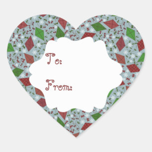 Papagaios de Natal, adesivo de presente