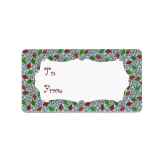 Papagaios de Natal, etiquetas de presentes