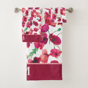 Papagaios Rosa Púrpura Galore Patterno Toalha Ban