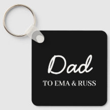 Papai | Chaveiro Personalizado com Nomes de Crianç