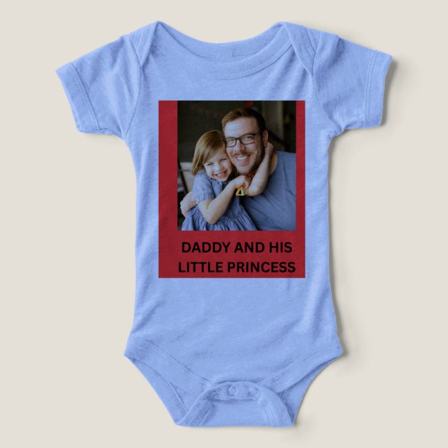 Papai e sua pequena princesa (Design frontal)