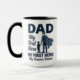 Papai Meu Primeiro Herói Caneca do Dia dos Pais Su
