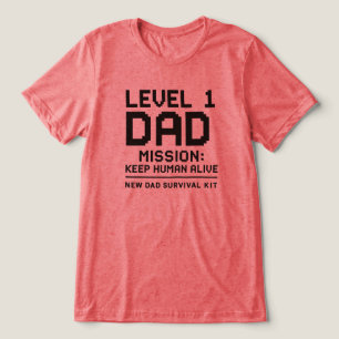Papai Nível 1 Missão Manter Humano Vivo Gamer Dive