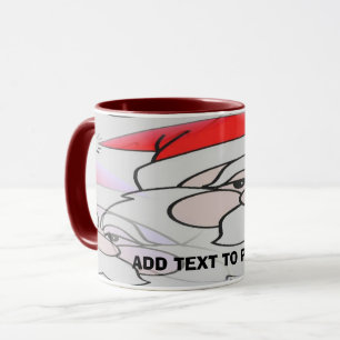 Papai Noel, adicione texto Caneca