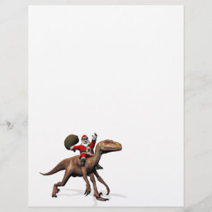 Papai Noel Andando Em Deinonychus