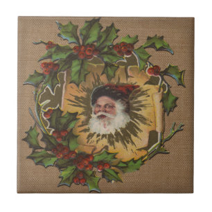 Papai Noel Antigo Natal Azevinho Natal
