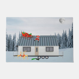 Papai Noel Bêbado Tapete de Porta