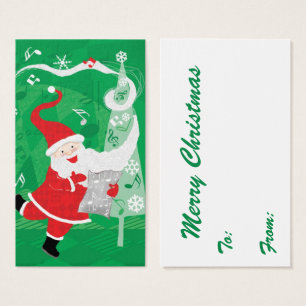 Papai Noel bonito do Natal, do canto e da dança