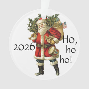 Papai Noel c/Saco de Brinquedos Enfeite de Natal 2