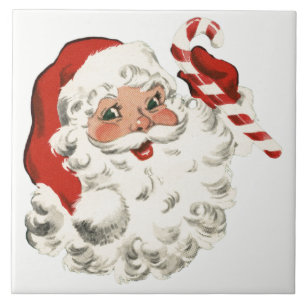 Papai noel com bastão de doces