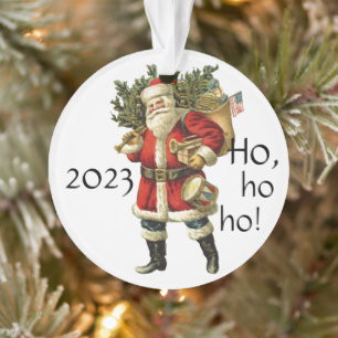 Papai Noel com Enfeites de natal de Brinquedos