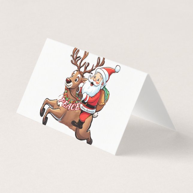 Papai Noel com presentes de paz (Frente)