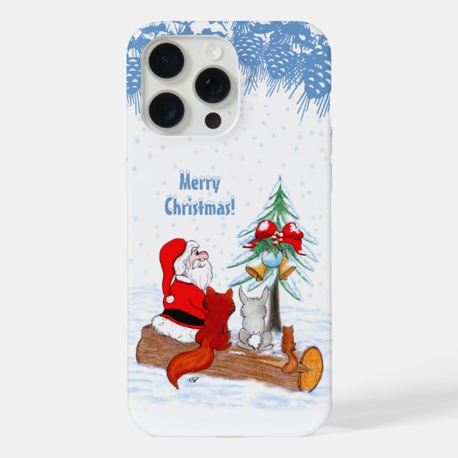 Papai Noel com Raposa e Esquilo do Coelho (Verso)