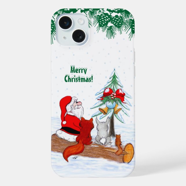 Papai Noel com Raposa e Esquilo do Coelho (Verso)