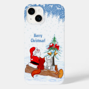 Papai Noel com Raposa e Esquilo do Coelho