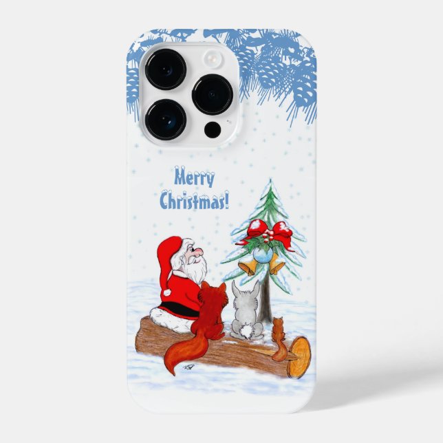 Papai Noel com Raposa e Esquilo do Coelho (Verso)