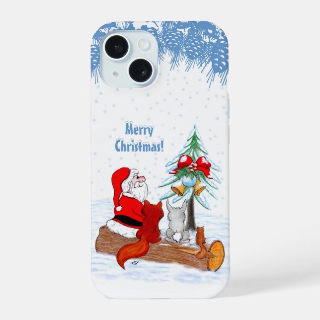 Papai Noel com Raposa e Esquilo do Coelho (Verso)