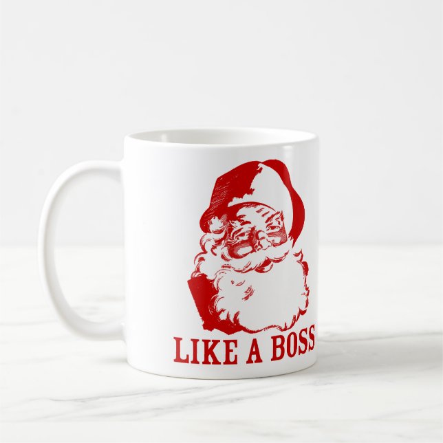 Papai Noel "COMO caneca de café do Natal de um (Esquerda)