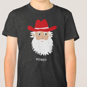 Papai Noel Cowboy com Texto Personalizado de Natal