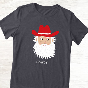 Papai Noel Cowboy com Texto Personalizado de Natal