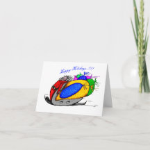 Papai Noel de Cartão de Férias