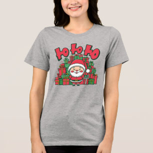 Papai Noel de Desenho Animado Alegre Natal