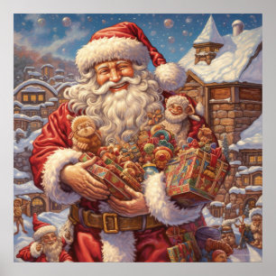 Papai noel de Natal Festivo Poster