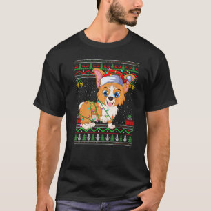 Papai Noel de Suéter de Natal Feio Corgi Galês Chr