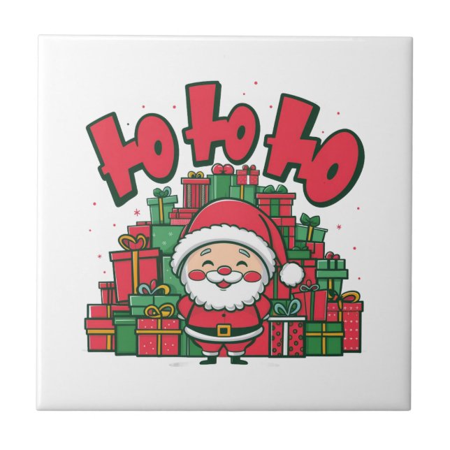 Papai Noel Desenho Animado Alegre Natal (Frente)