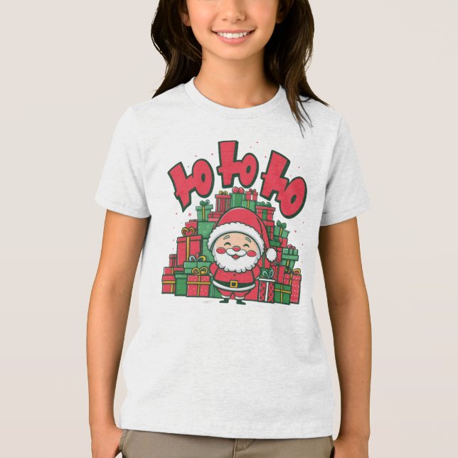 Papai Noel Desenho Animado Alegre Natal (Frente)