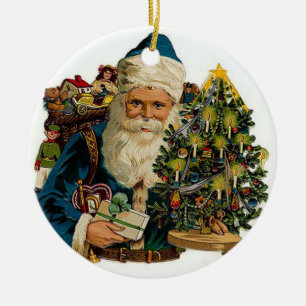 Papai noel do Victorian que leva o ornamento do