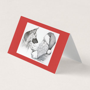 Papai noel e Natal do german shepherd