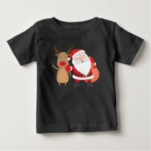 Papai Noel e Reindeer muito bonitos| Camisa