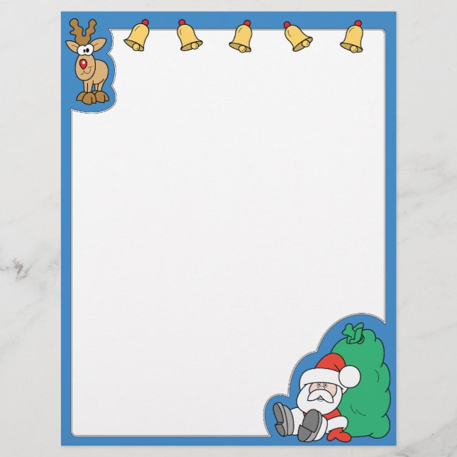 Papai Noel e Reindeer Natal (Frente)