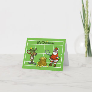 Papai Noel e Renaud Cartão de Natal Engraçado de T