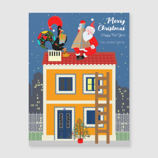 Papai Noel encontra o galo português (Frente)