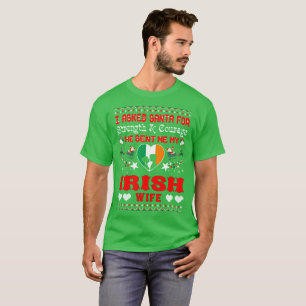Papai noel enviado camisa feia da camisola do